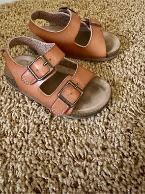 Cat & Jack Brown Toddler Sandals 5T